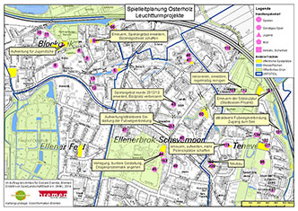 Familienstadtplan (Spielplätze in Bremen finden)